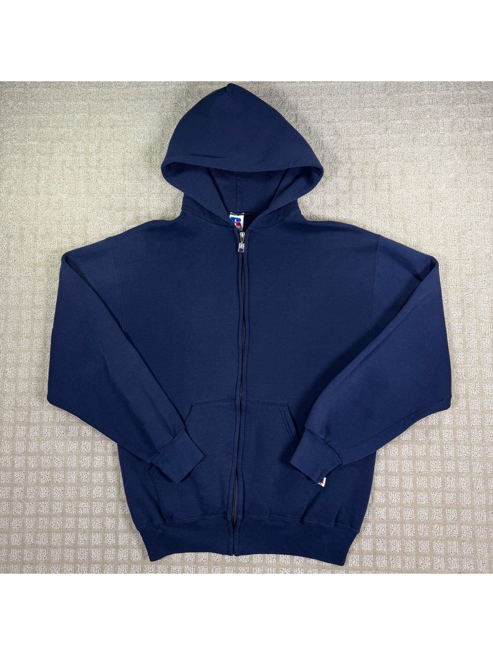 Russell Athletic Zip Hoodie Navy M
